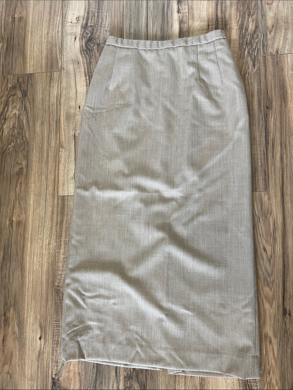 Vintage Pendleton 100%Wool Beige Pencil Women’s Skirt Sz 8